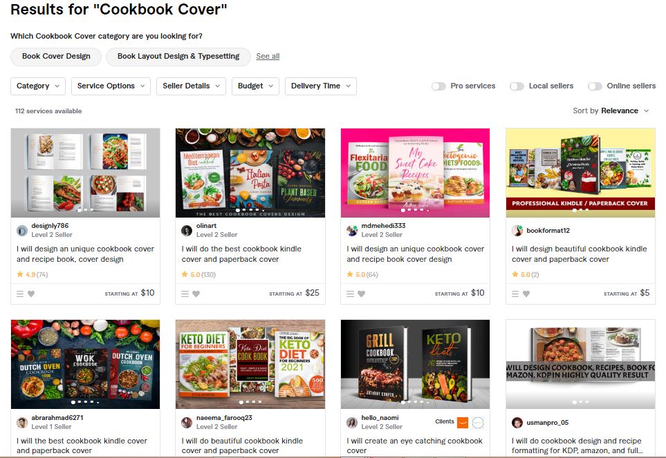 Cookbook Cover design