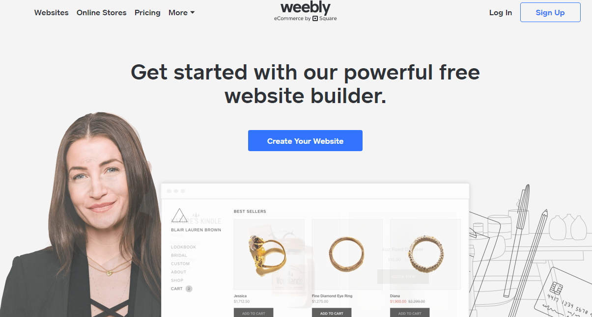 Free blogging site in 2022 - Weebly