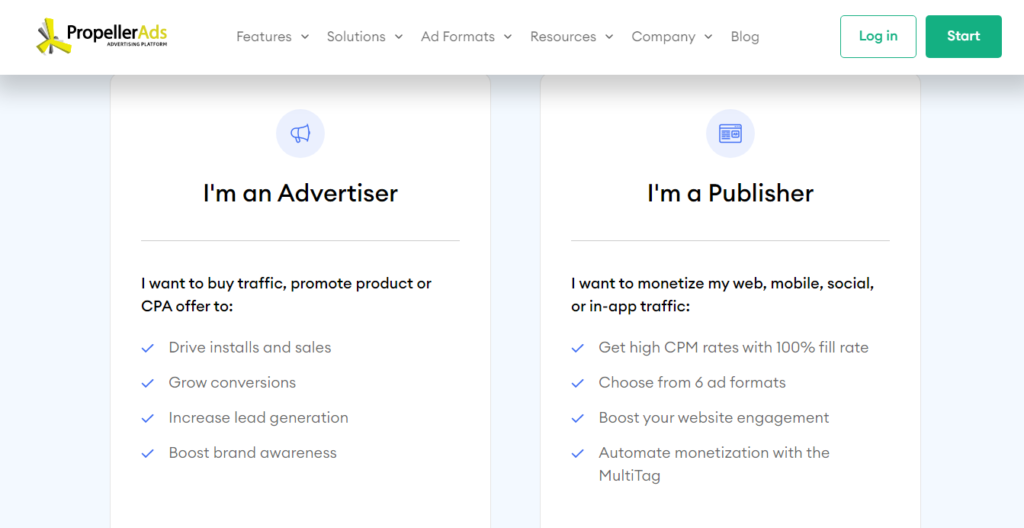 Propellerads-Google AdSense Alternatives for Bloggers