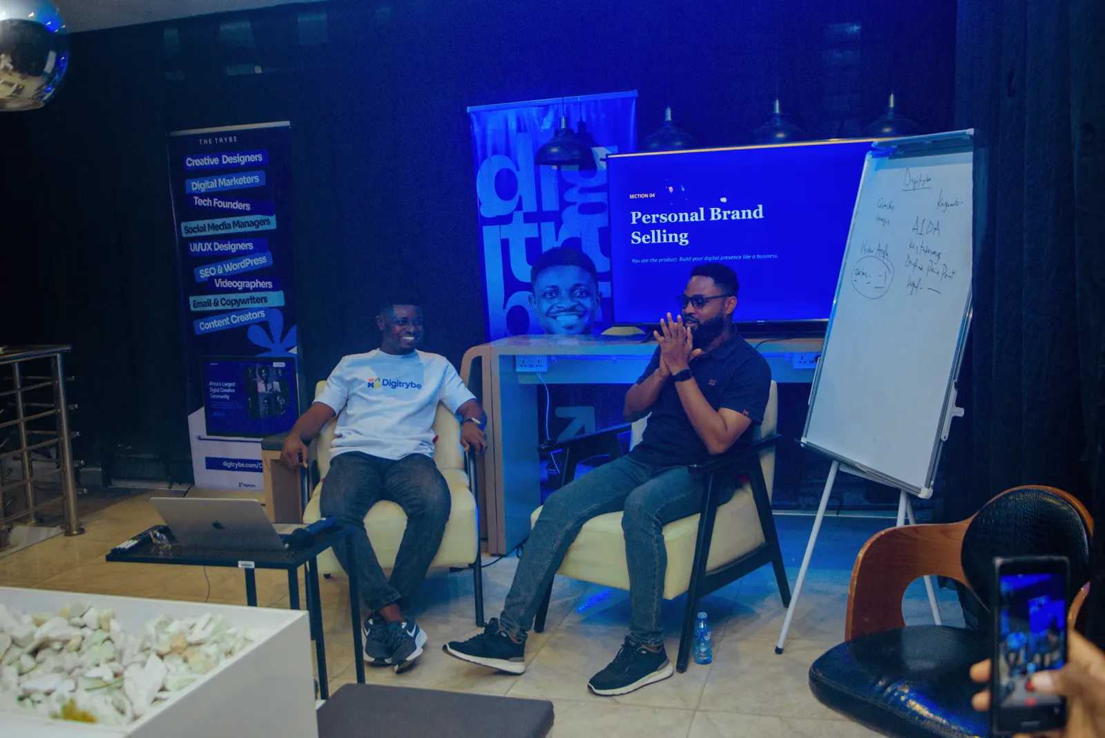 Personal brand training session at a digiTrybe community meetup