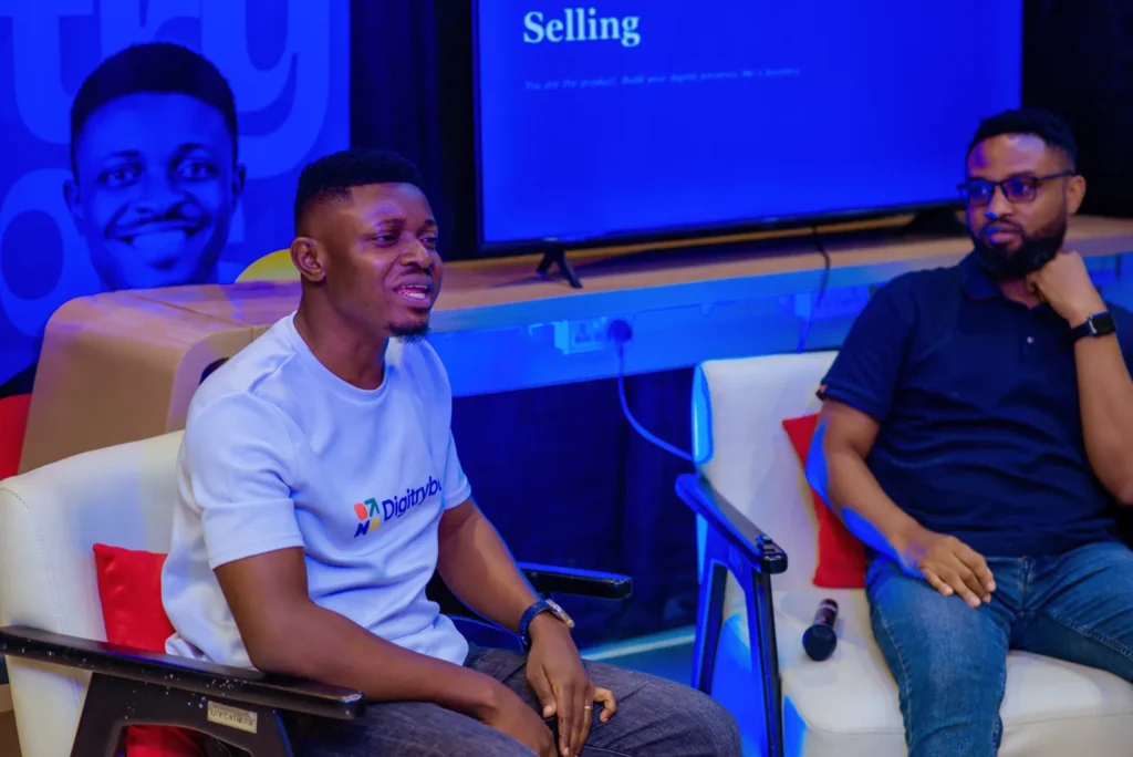Digital marketers speaking at a digiTrybe training session in Nigeria