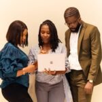 Nigerian digital marketing team collaborating in a Lagos office, representing the skills employers look for