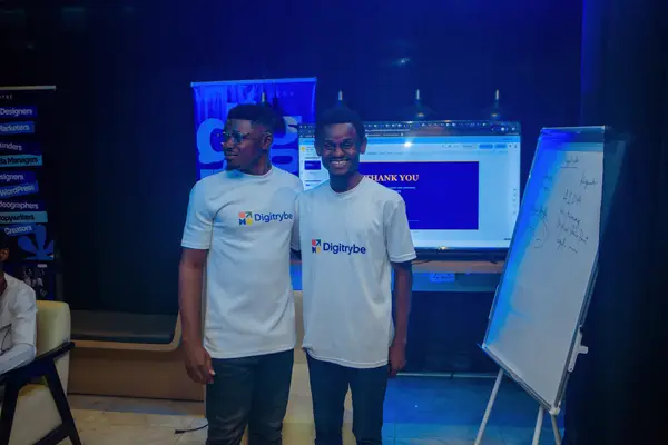 digiTrybe members at a Lagos training session discussing Google Ads changes